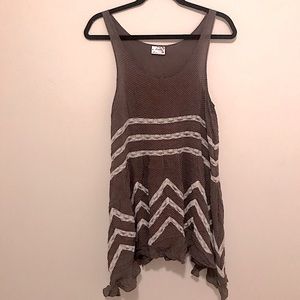 FREE PEOPLE VOILE TRAPEZE SLIP DRESS